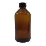 Frasco Farmacéutico Ámbar 200 Ml C/Tapa (72Un)