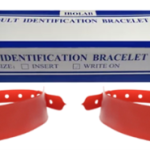 Brazalete Identificacion Adulto Rojo (100 Un)
